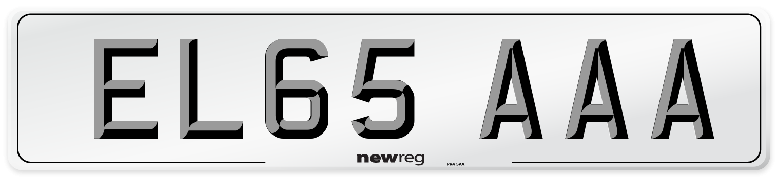 EL65 AAA Number Plate from New Reg